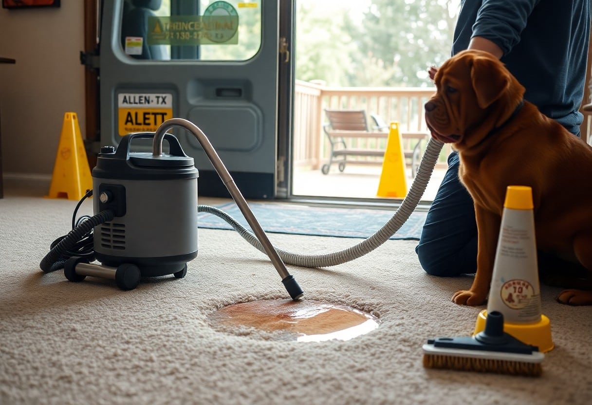carpet cleaners handling pet accidents in allen