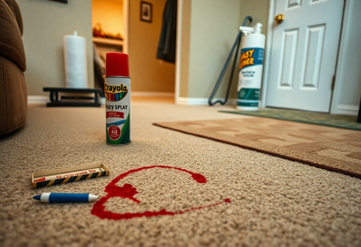 carpet cleaning for crayon and ink stains dje