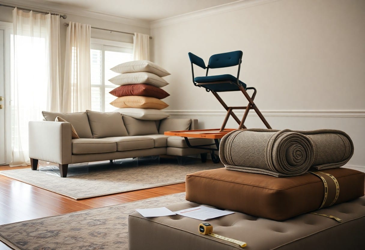 preparing furniture for carpet cleaning in anna dvb