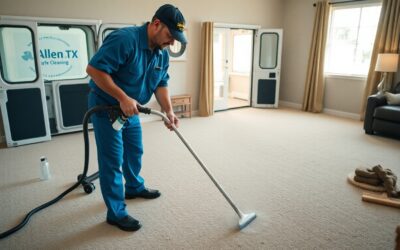 How do carpet cleaners remove ground in dirt in Allen TX