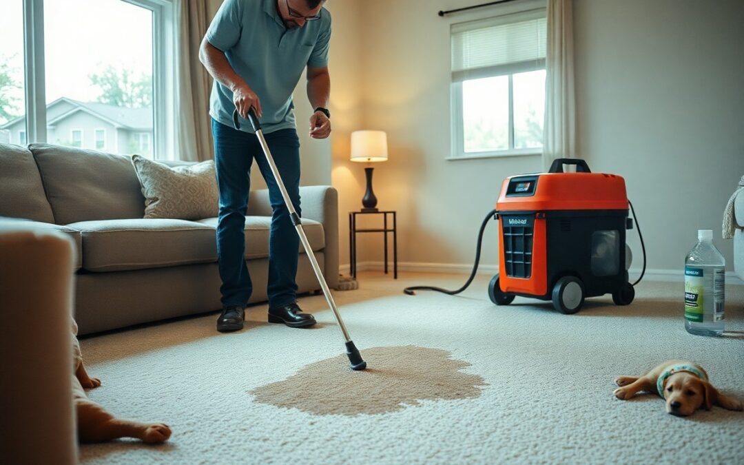 What carpet cleaning method works best for pet stains in Frisco TX