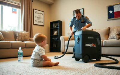 Is professional carpet cleaning safe for toddlers in Plano TX