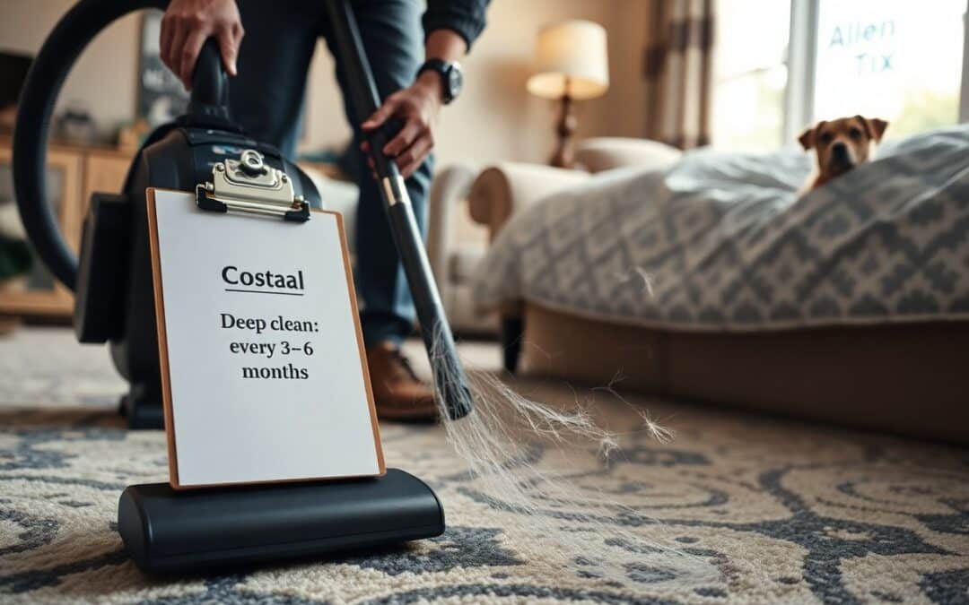 How often should you deep clean carpets in Allen TX