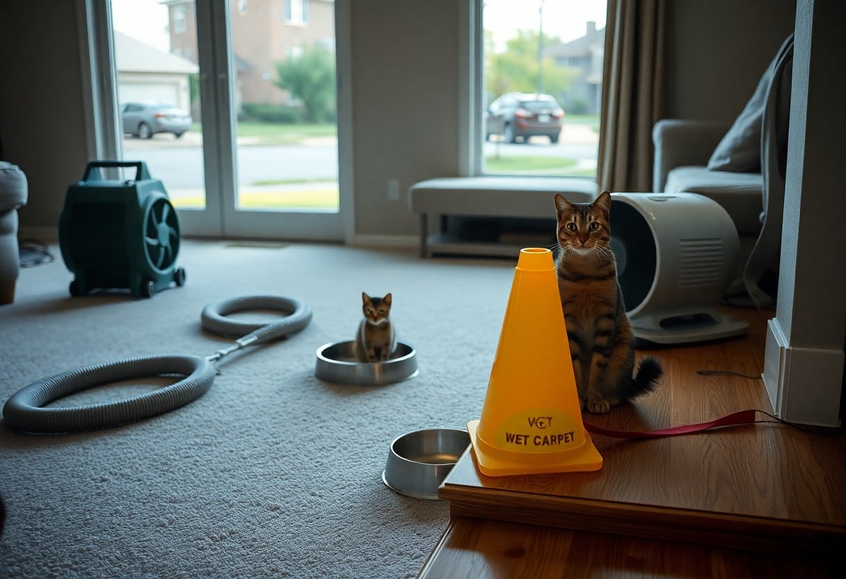pets return to carpets after cleaning in plano owj