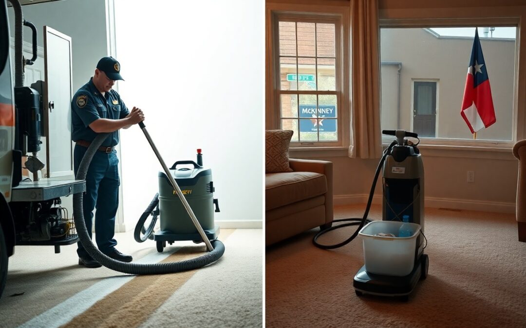 What are the advantages of professional carpet cleaning over DIY in McKinney TX
