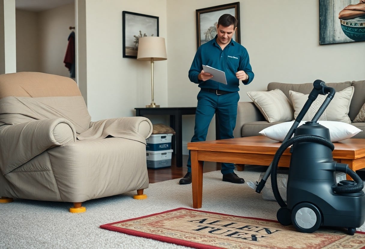 protecting furniture during carpet cleaning ayd